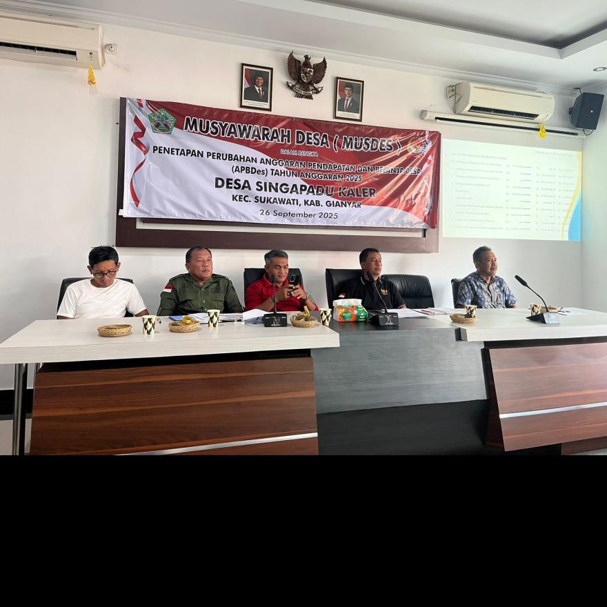 MUSDES PERUBAHAN APBDES THUN 2025 DAN MUSREMBANGDES RKPDES TAHUN ANGGARAN 2026